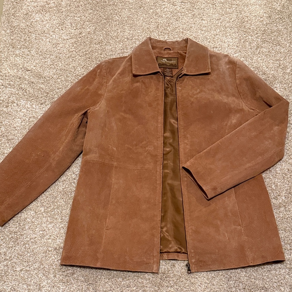 Free Country Women's Brown Leather Jacket